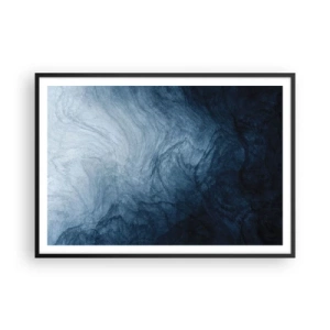 Pôster com moldura preta - Nas profundezas - 100x70 cm