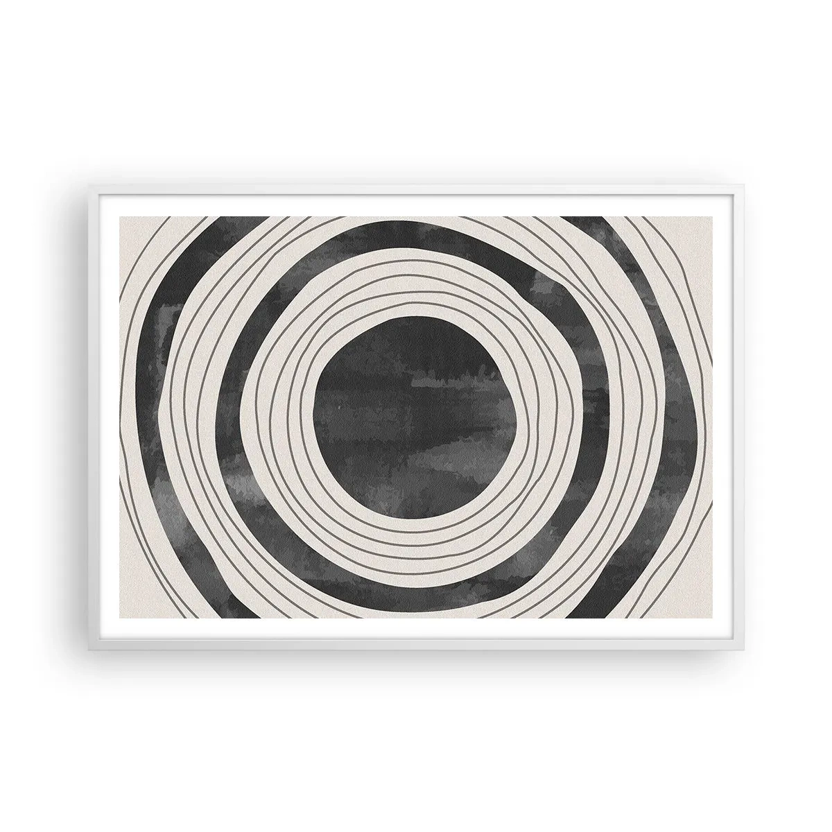 Pôster em moldura branca - Direito ao ponto - 100x70 cm