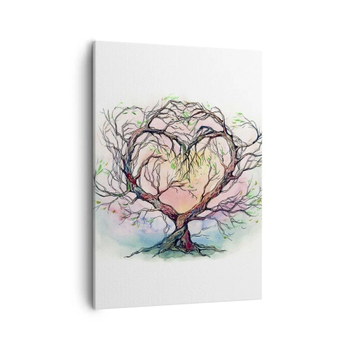 Quadro em tela - Juntos contra os vendavais - 50x70 cm