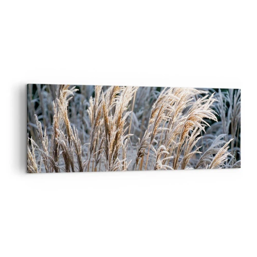 Quadro em tela - Decorado com a geada - 140x50 cm