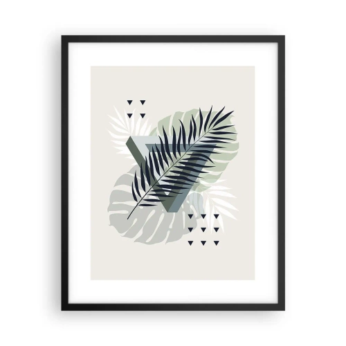 Pôster com moldura preta - Natureza e geometria – duas ordens? - 40x50 cm
