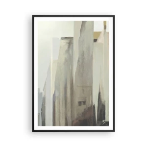 Pôster com moldura preta - Sonho com a cidade - 70x100 cm