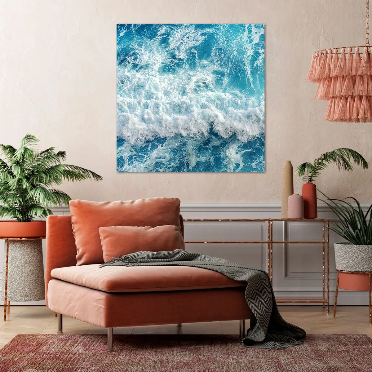 Quadro em tela - Alegremente e aos saltos - 70x70 cm