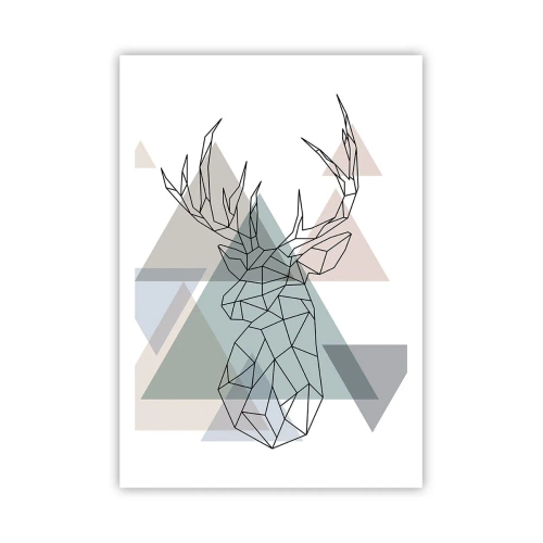 Pôster - Numa floresta geométrica - 70x100 cm
