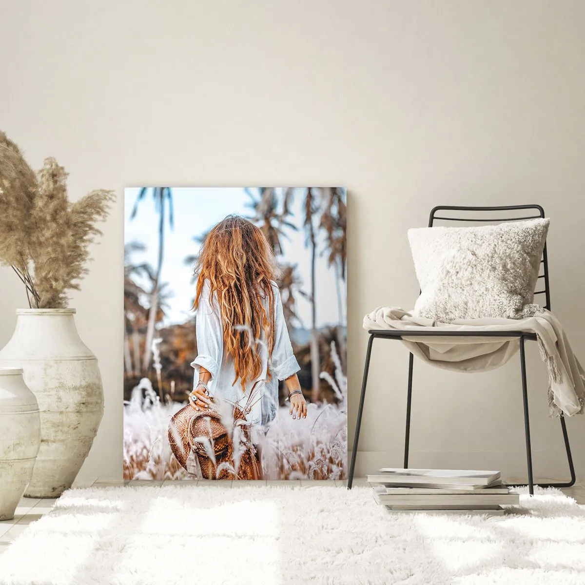 Quadro em vidro - Nascida da maciez da relva - 50x70 cm