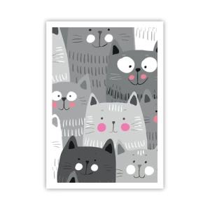 Pôster - O mundo dos gatos - 70x100 cm