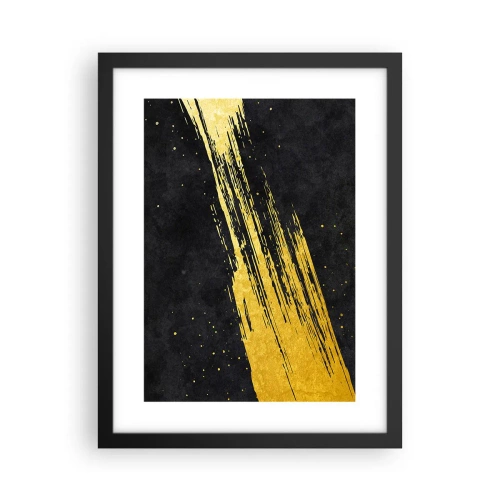 Pôster com moldura preta - Salto para o hiperespaço - 30x40 cm