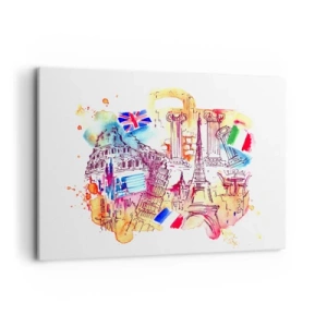 Quadro em tela - Tournée europeia - 100x70 cm