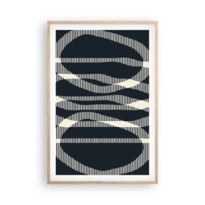 Pôster com moldura de carvalho claro - Uma tentativa de quebrar a escuridão - 61x91 cm