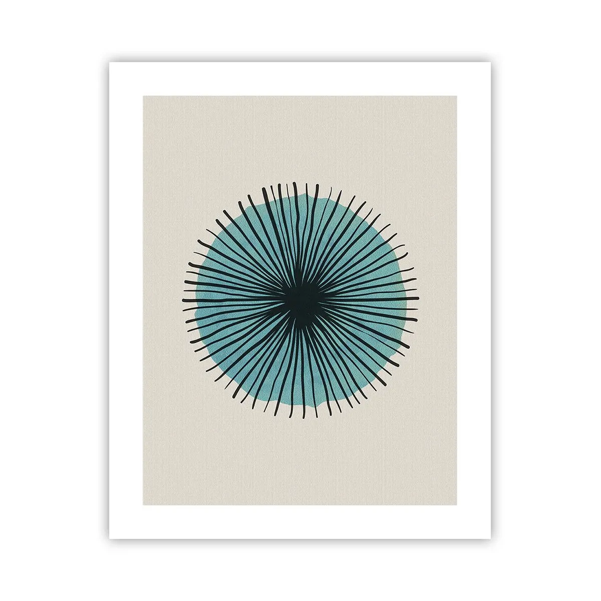 Pôster - Radiante sobre o azul - 40x50 cm