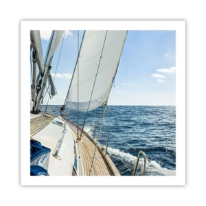 Pôster - Ahoy, aventura - 60x60 cm