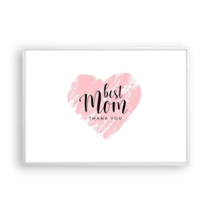 Pôster em moldura branca - Sempre o momento certo - 100x70 cm