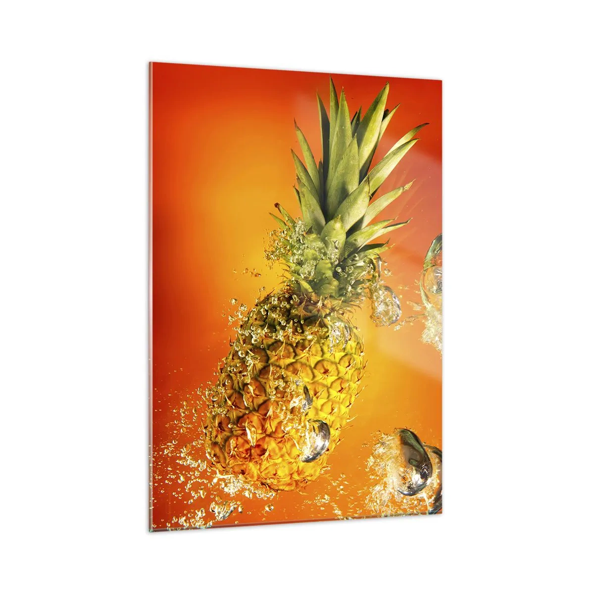 Quadro em vidro - Frescor suculento tropical - 50x70 cm