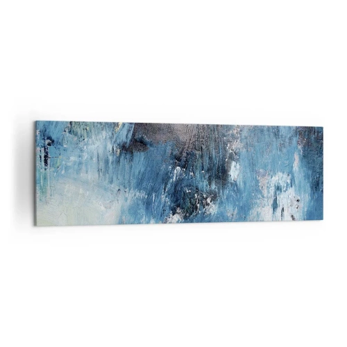 Quadro em tela - Rapsódia em azul - 160x50 cm