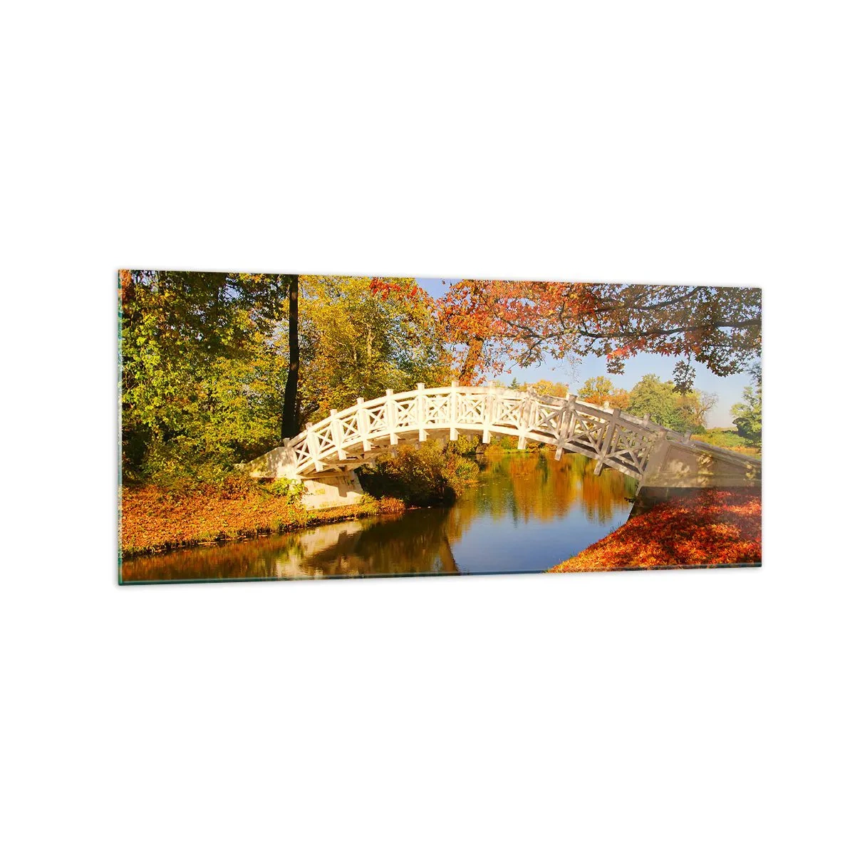 Quadro em vidro - Na ponte branca dos suspiros - 120x50 cm