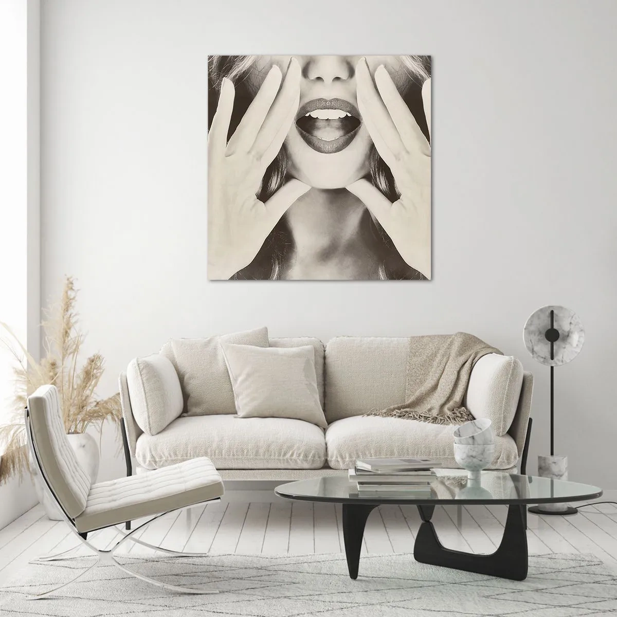 Quadro em vidro - Já vou! - 40x40 cm