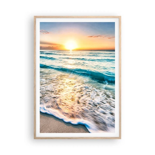 Pôster com moldura de carvalho claro - Uma visão que vale a pena - 70x100 cm