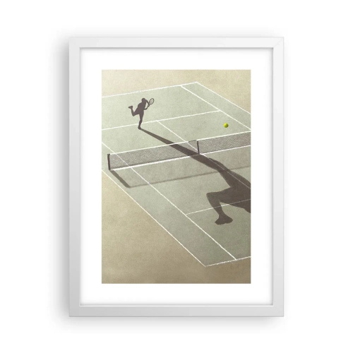 Pôster em moldura branca - Supera-te - 30x40 cm