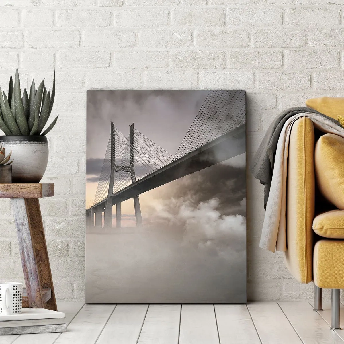 Quadro em tela - No rio que não existe - 50x70 cm