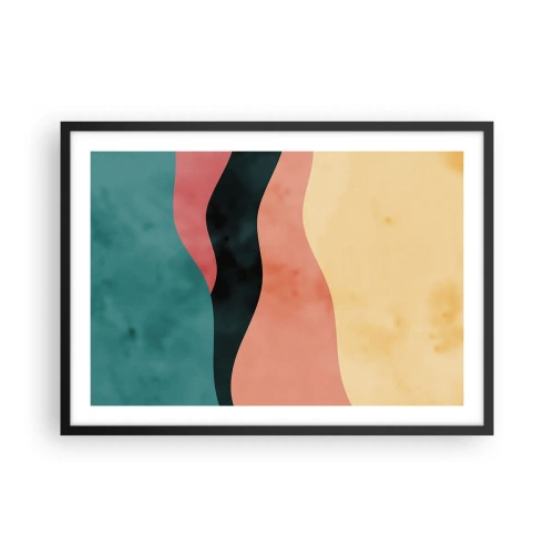 Pôster com moldura preta - Incompatibilidade compatível - 70x50 cm