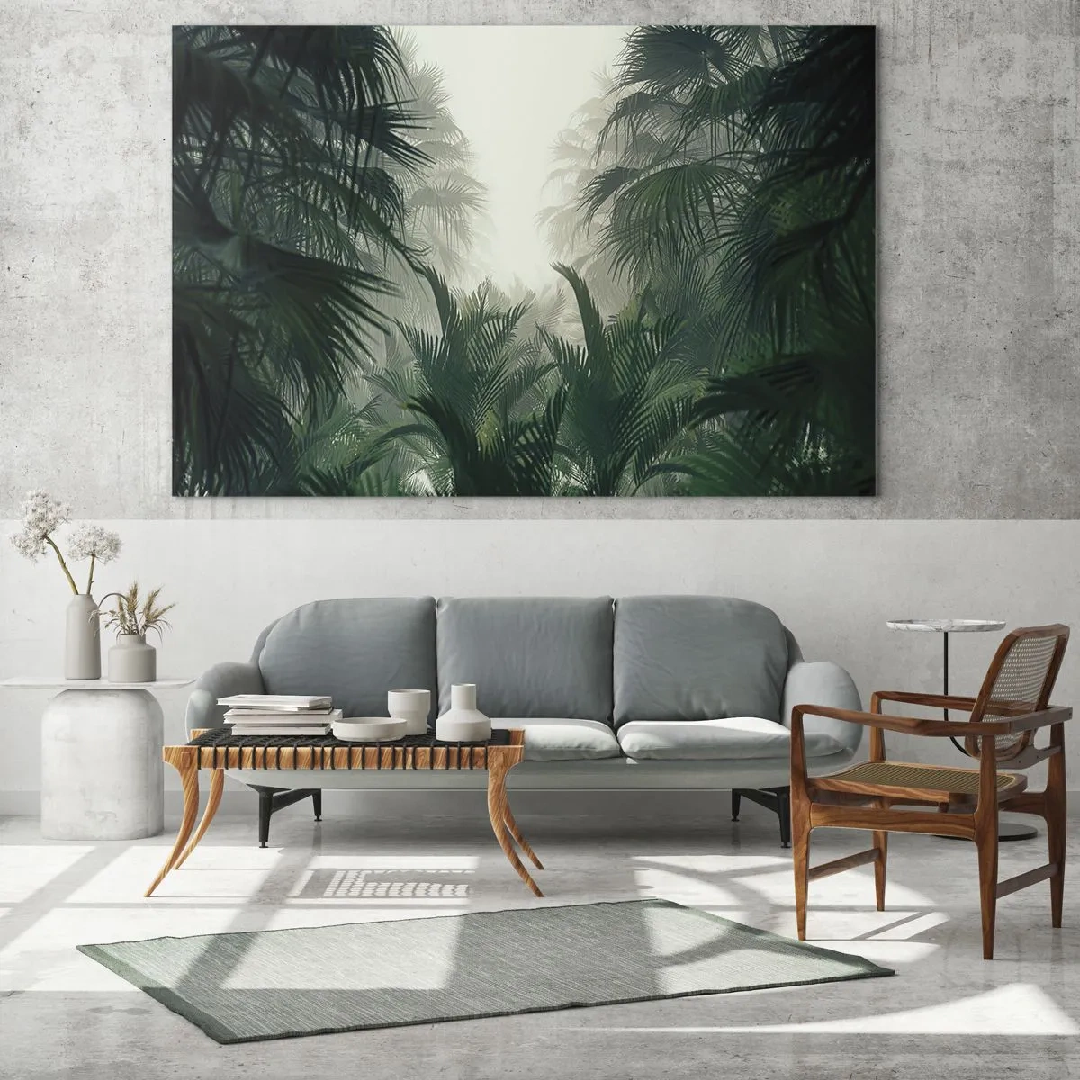 Quadro em vidro - Mistério tropical - 120x80 cm