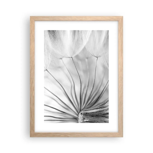 Pôster com moldura de carvalho claro - Dentes de leão, pipas - 30x40 cm