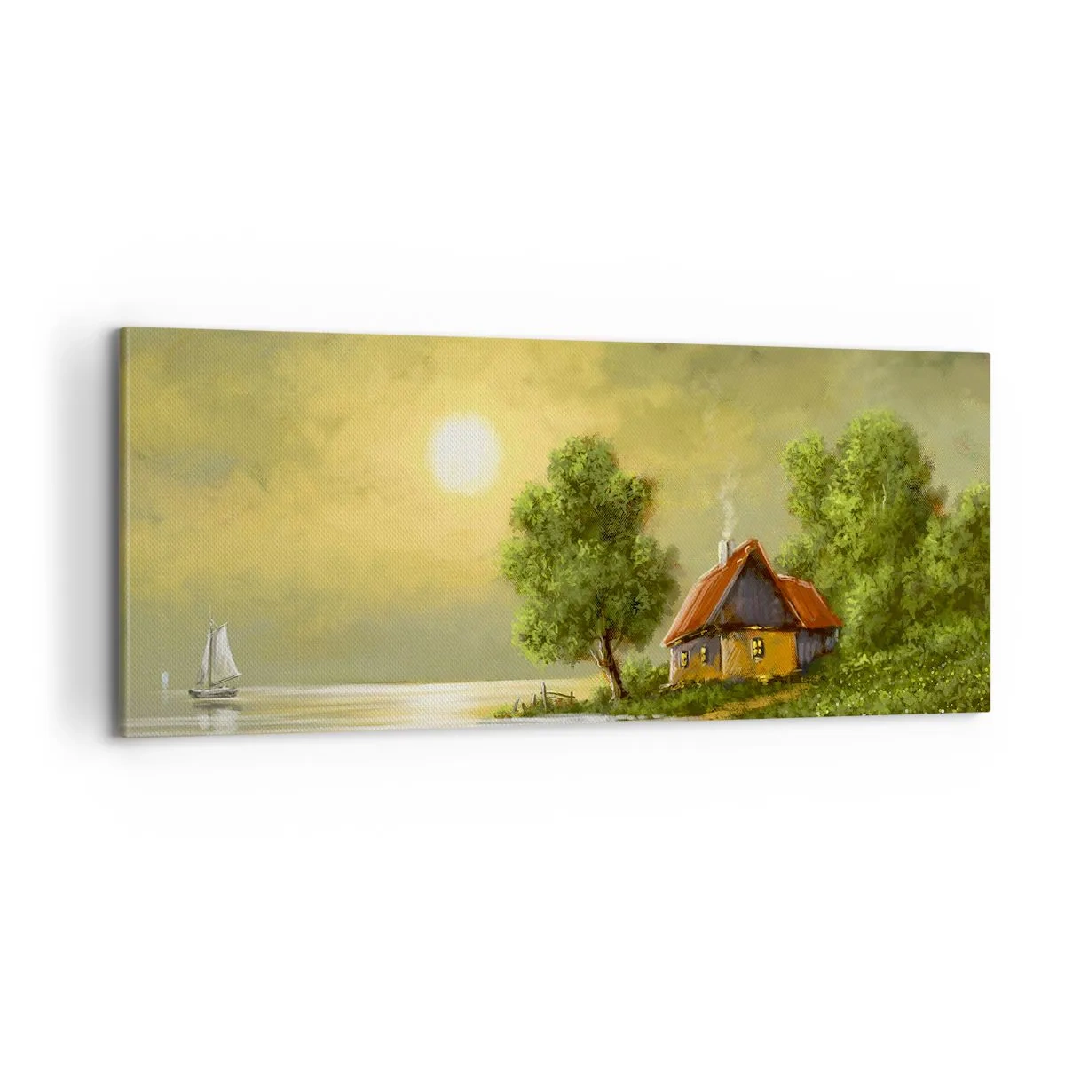 Quadro em tela - Lindo como uma paisagem - 100x40 cm
