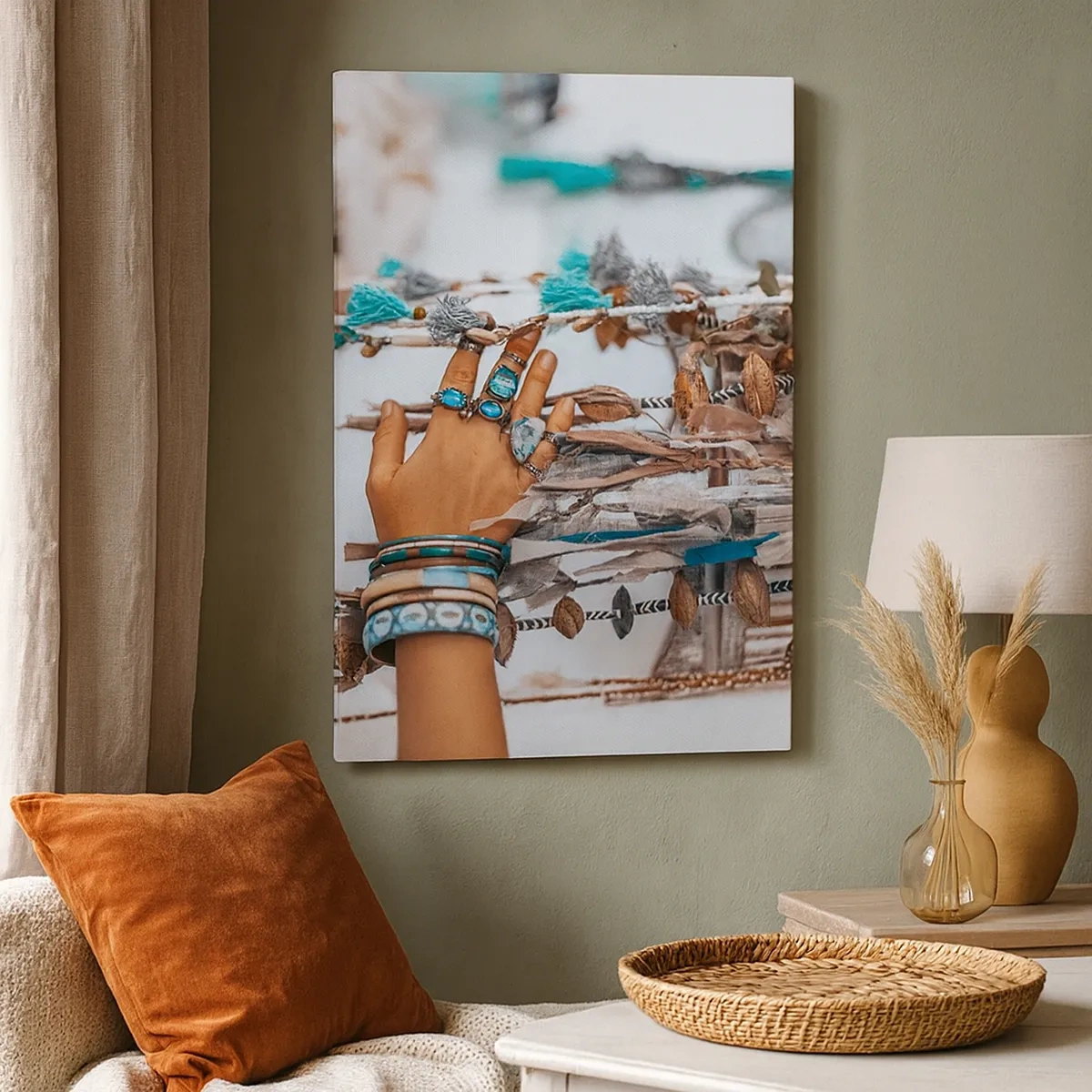 Quadro em tela - Tesouros locais - 50x70 cm