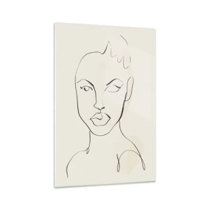 Quadro em vidro - Esboço da sensualidade - 70x100 cm