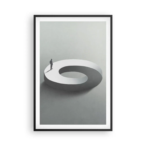 Pôster com moldura preta - Seja inteligente - 61x91 cm