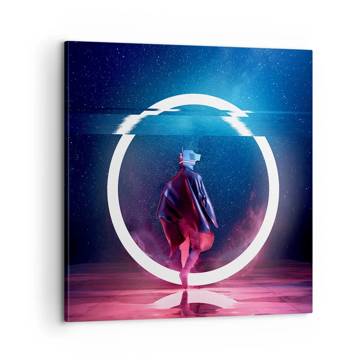 Quadro em tela - Entre Mundos - 60x60 cm