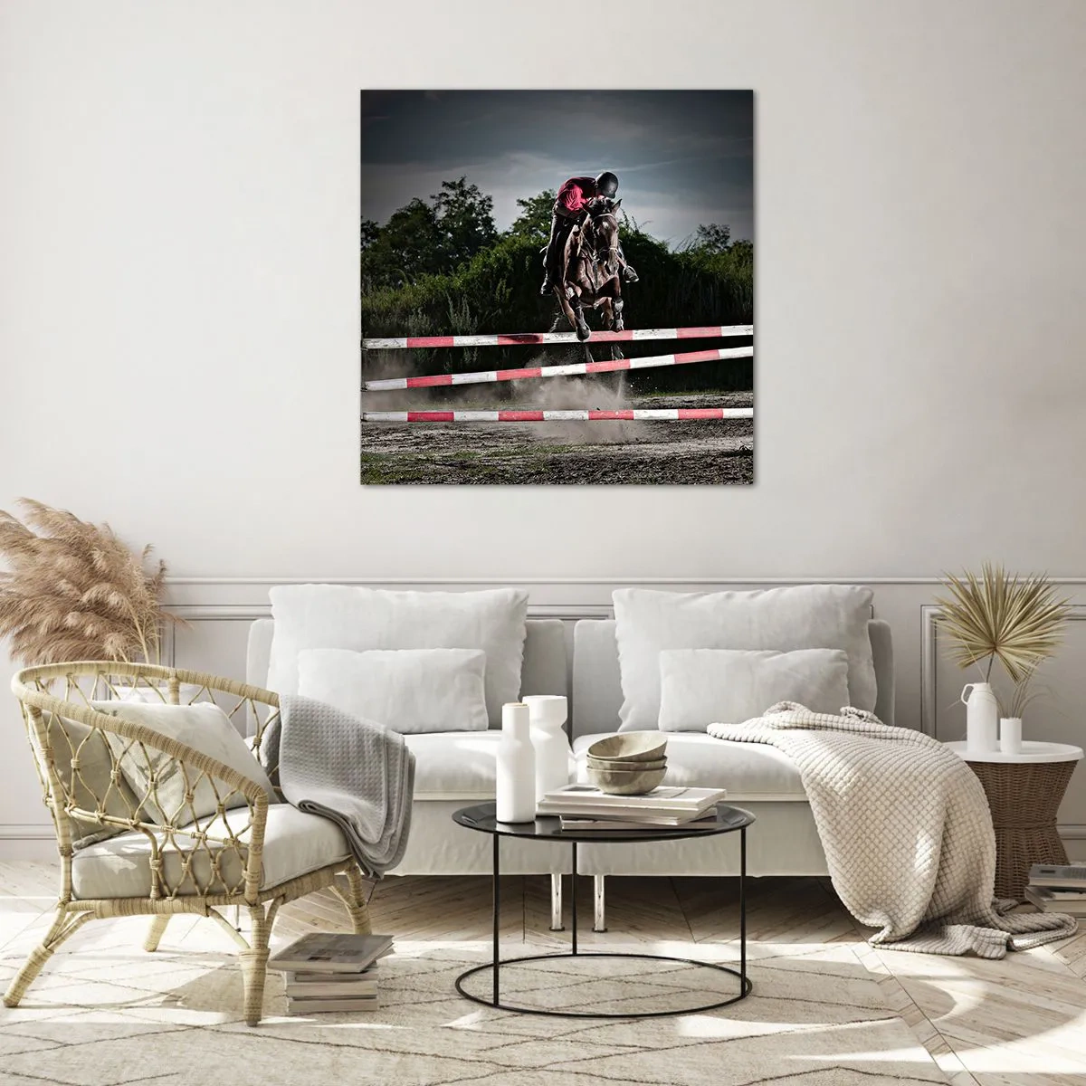 Quadro em vidro - Juntos pela vitória - 70x70 cm