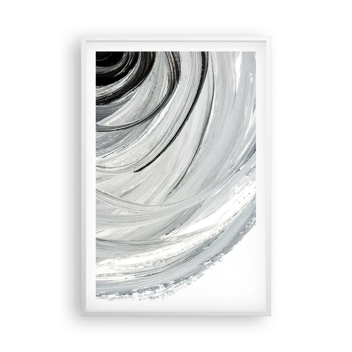 Pôster em moldura branca - Composição orbital - 61x91 cm