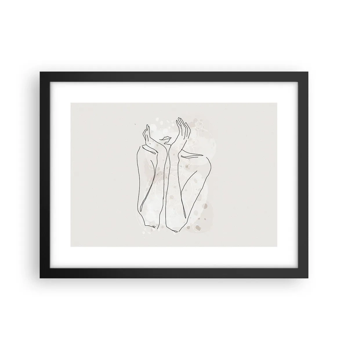 Pôster com moldura preta - Momento de sonho - 40x30 cm