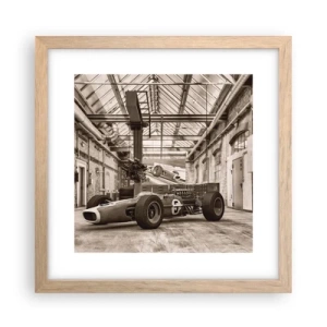 Pôster com moldura de carvalho claro - O descanso do vencedor - 30x30 cm