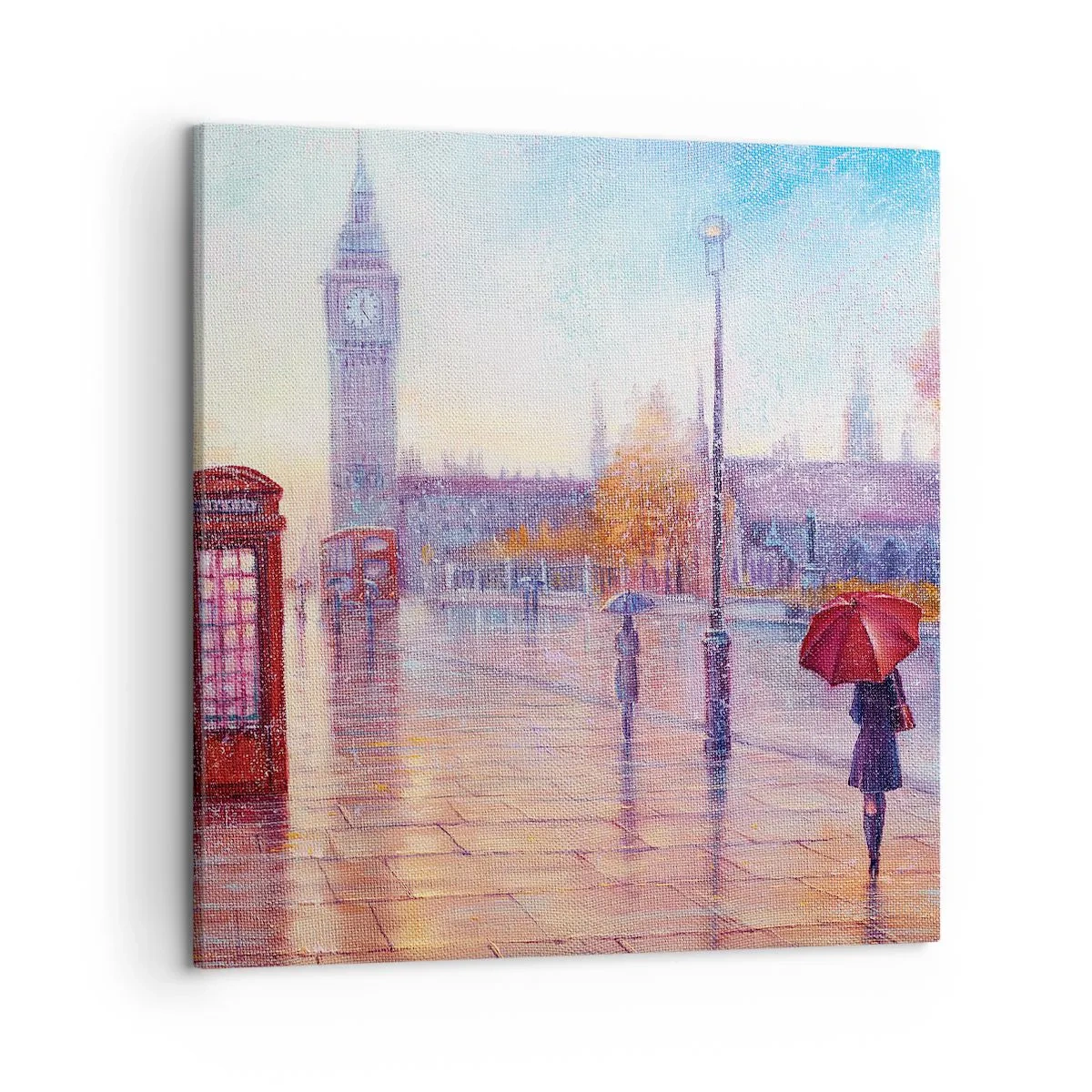Quadro em tela - Um dia de outono em Londres - 50x50 cm