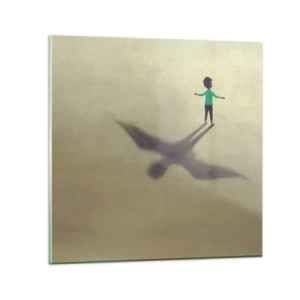 Quadro em vidro - Herói do futuro - 70x70 cm