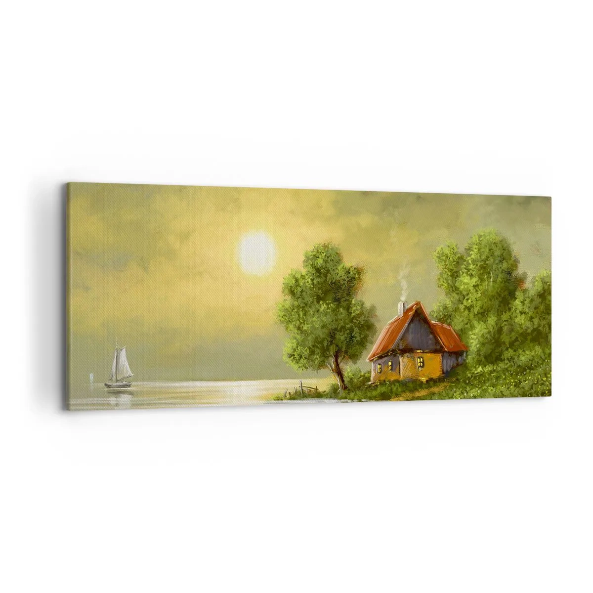 Quadro em tela - Lindo como uma paisagem - 120x50 cm