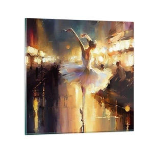 Quadro em vidro - Milagre na rua - 50x50 cm