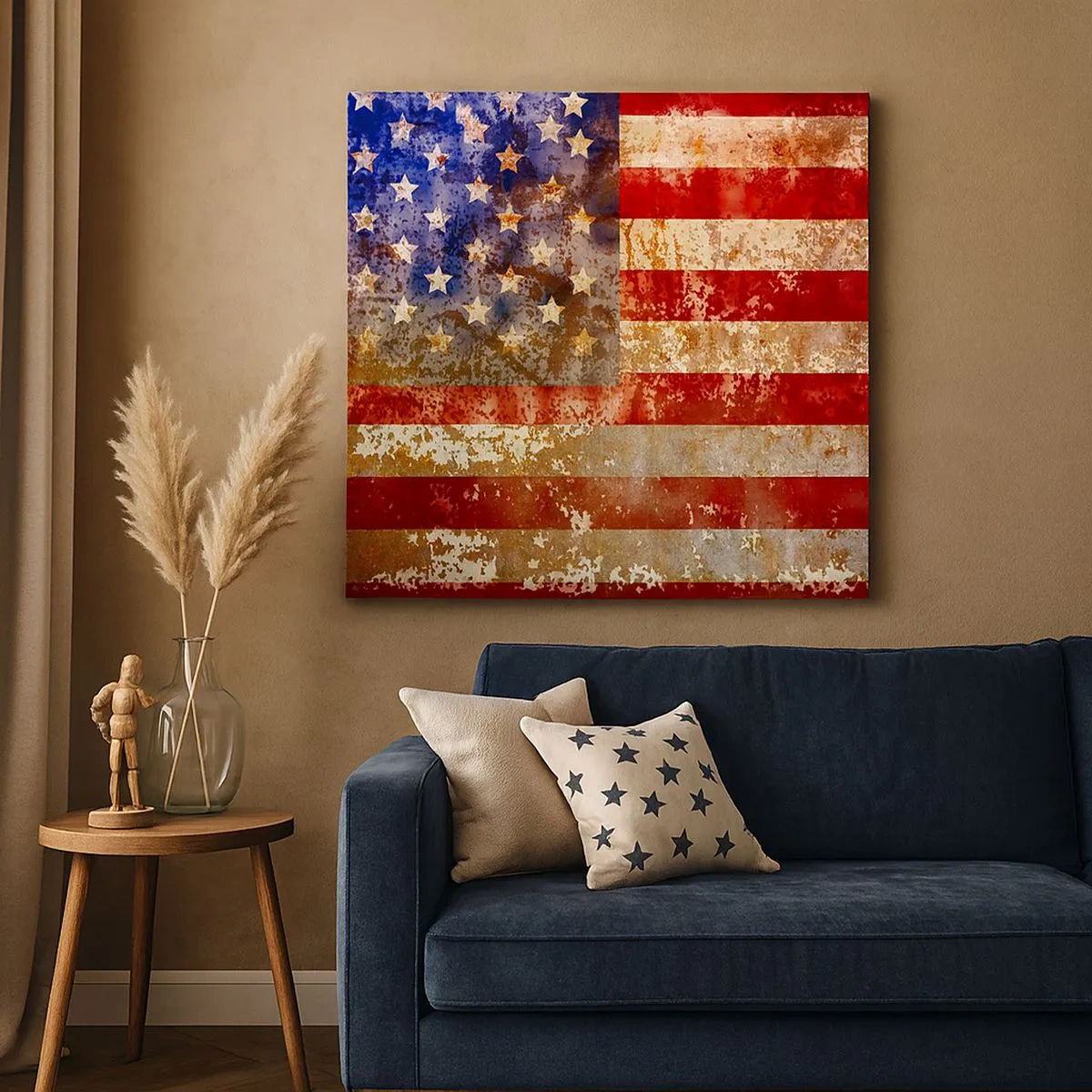 Quadro em tela - A glória não será esquecida - 30x30 cm