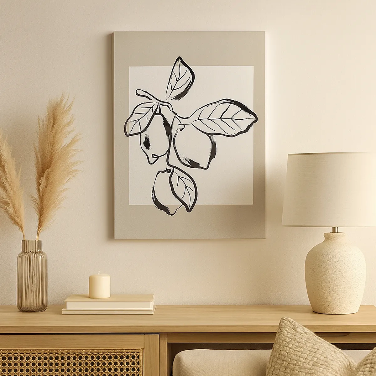 Quadro em tela - Onde o limão amadurece… - 50x70 cm