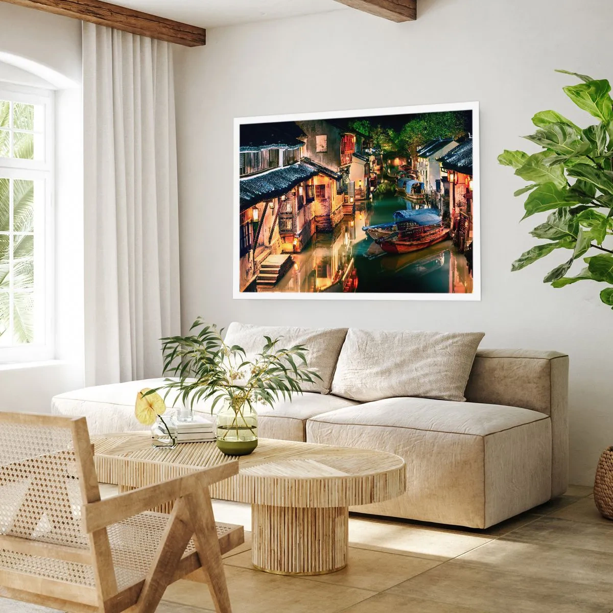 Pôster - Uma noite em uma rua chinesa - 70x50 cm