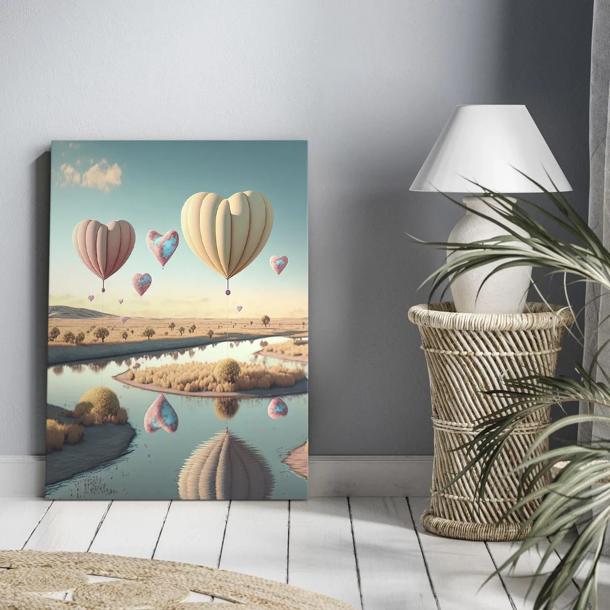 Quadro em tela - O amor permite se reerguer - 50x70 cm
