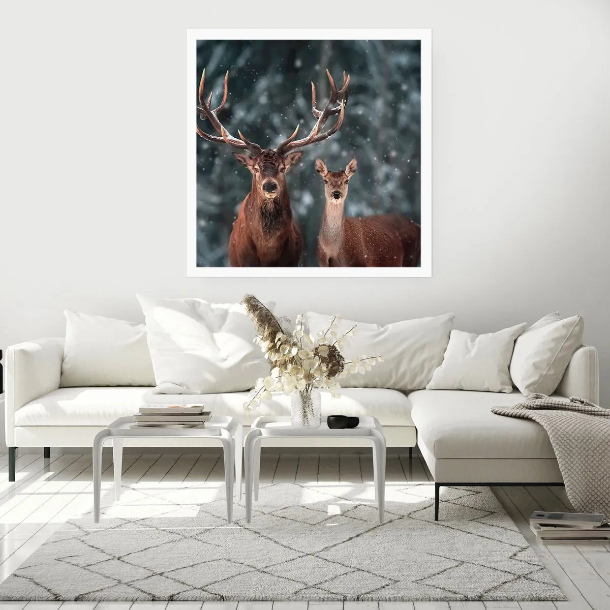 Pôster - O senhor da floresta com sua esposa - 60x60 cm