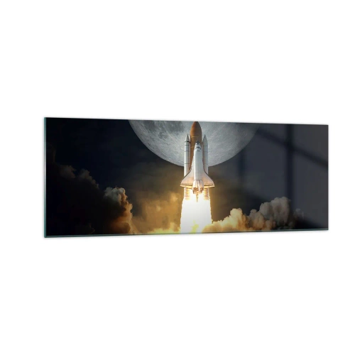 Quadro em vidro - O início de uma aventura sobrenatural - 140x50 cm