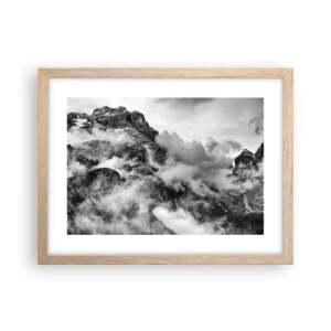 Pôster com moldura de carvalho claro - Bonitas e cruéis - 40x30 cm