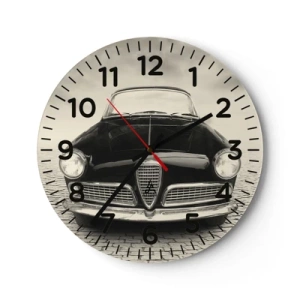 Relógio de parede - Relógio em vidro - E como não me amar? - 40x40 cm