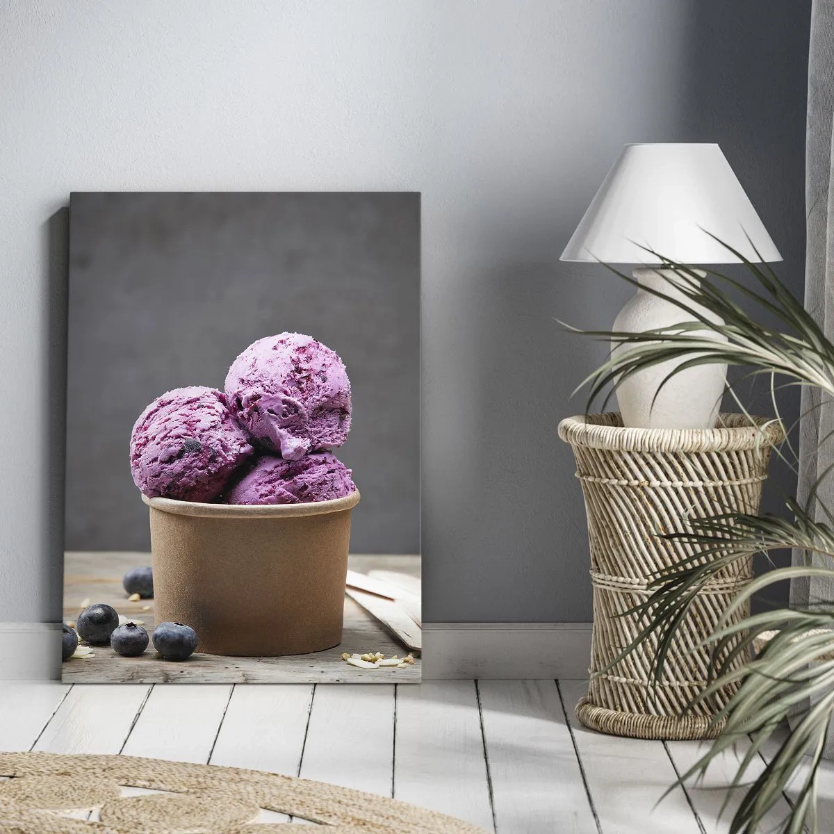 Quadro em tela - Doçura e frieza - 65x120 cm