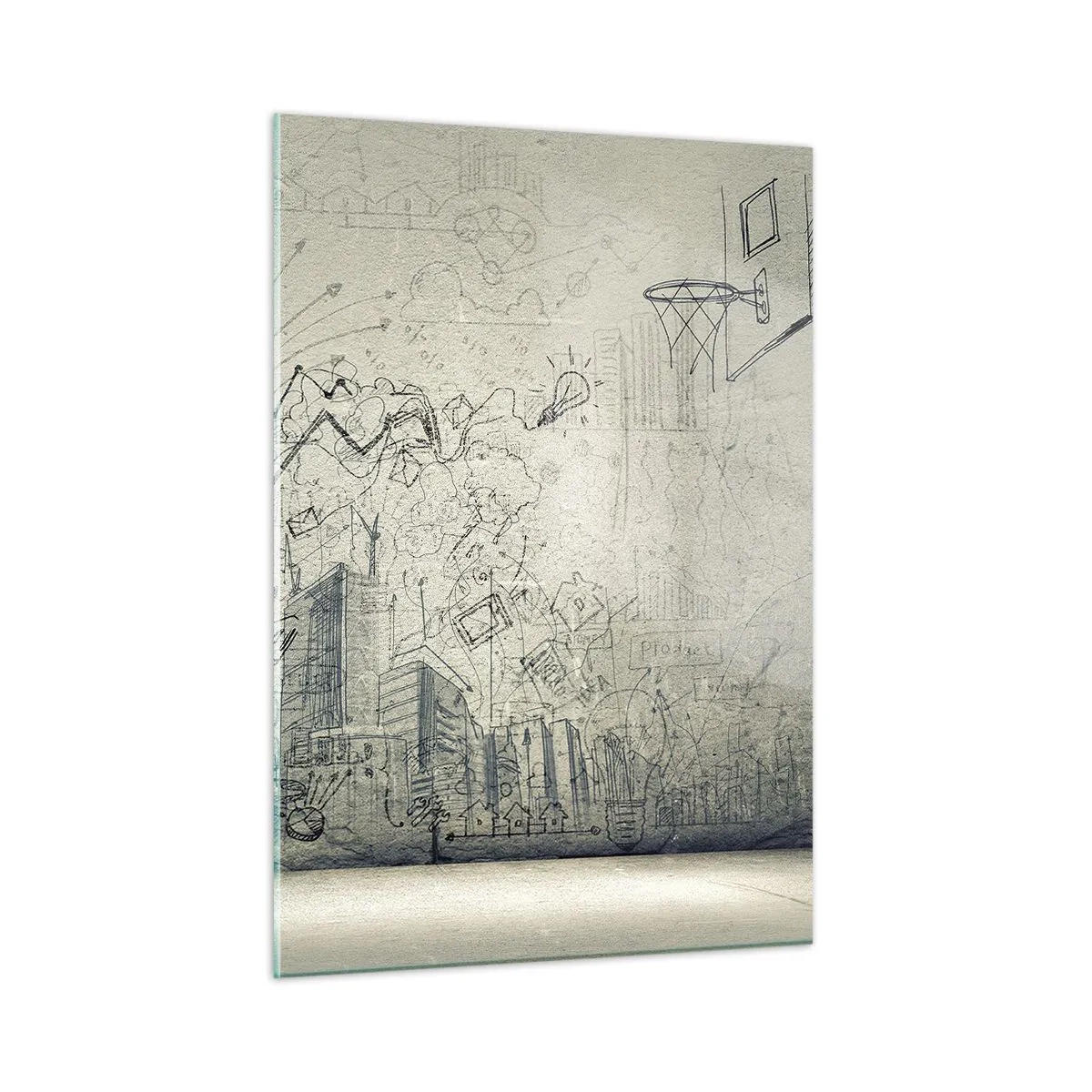 Quadro em vidro - Minha vida maravilhosa na cidade - 50x70 cm