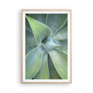 Pôster com moldura de carvalho claro - O nascimento da vegetação - 61x91 cm